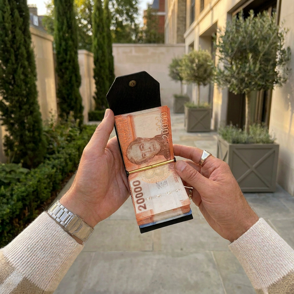 PLATAWORTH™ Billetera Old Money